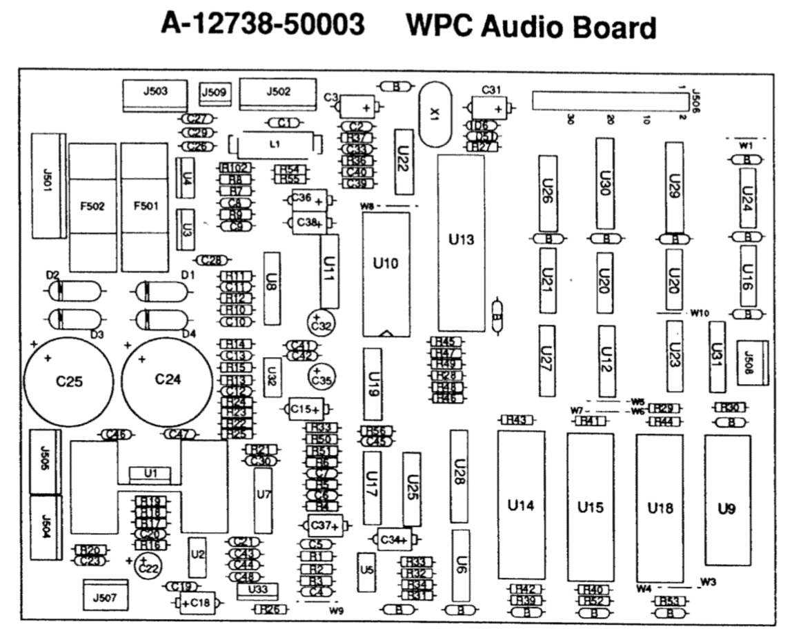 10 fuses WPC  Dot Mat 1991 Williams Hurricane Pinball Machine Fuse Kit 
