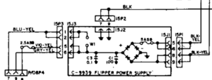 Williams System 11 Flipper Power Supply Board