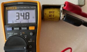 Test the hold winding of a pinball solenoid coil